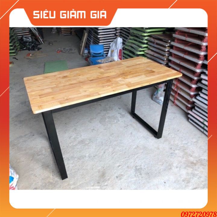 Bàn văn phòng gỗ cao su 60x1m2