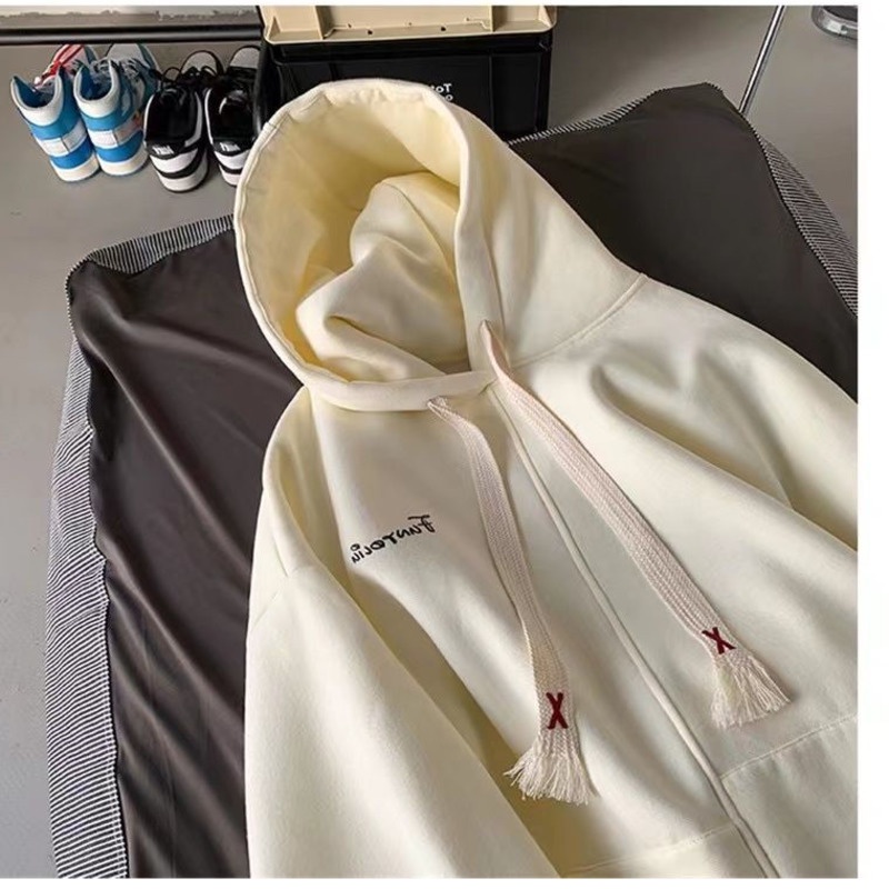 Áo hoodie RENJIANVSHENG tay dài thời trang trẻ trung dành cho nữ