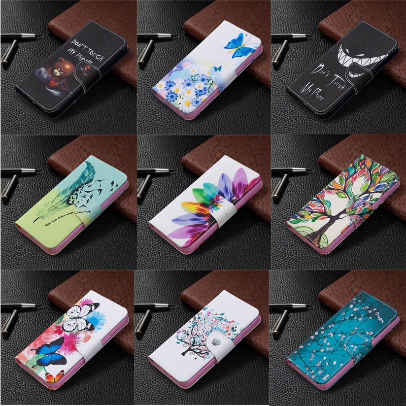 Bao da điện thoại nắp lật kiêm giá đỡ phối ví và ngăn đựng thẻ thời trang nhiều màu sắc Samsung A01 A11 S8 Plus Note 8
