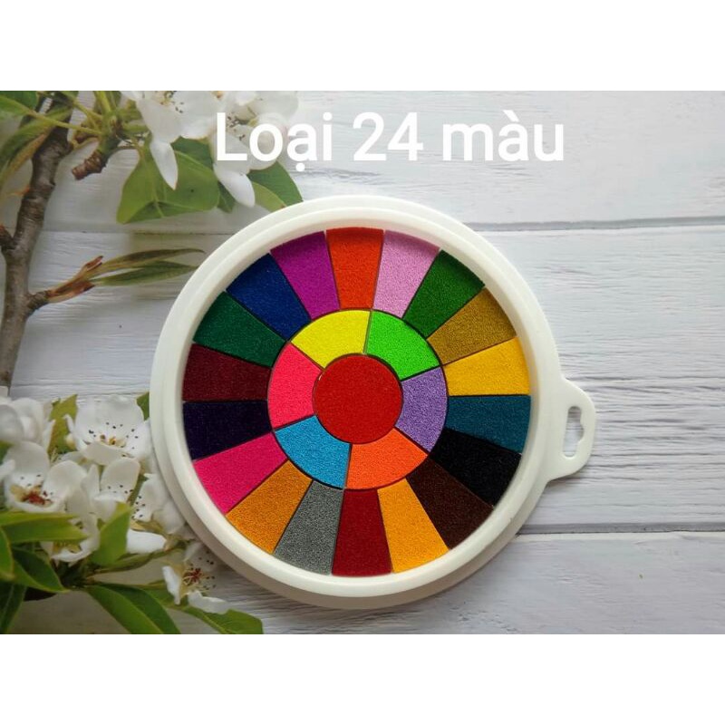 Màu Vẽ Vân Tay 12 Màu Washable Paint Pad Kèm Quà Tặng