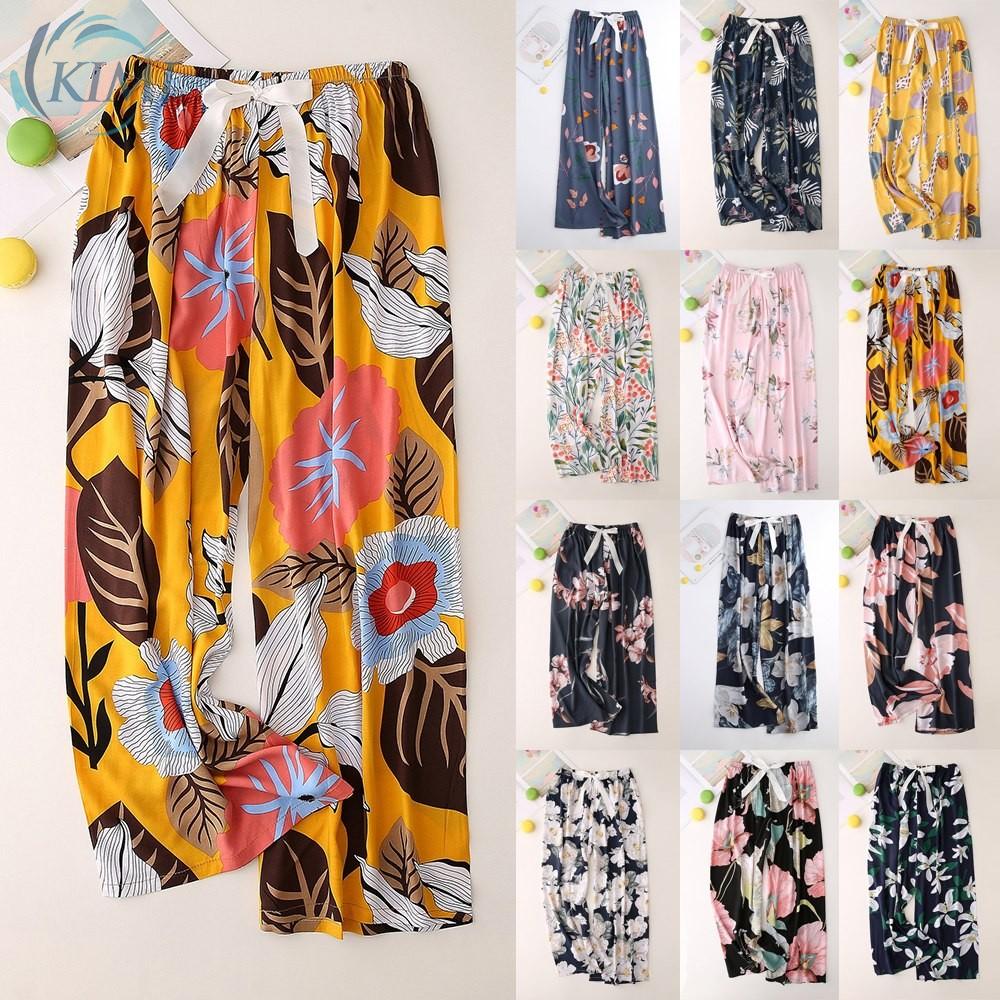 Quần Dài Ống Rộng Lưng Cao Hoạ Tiết Hoa Cho Nữ | BigBuy360 - bigbuy360.vn
