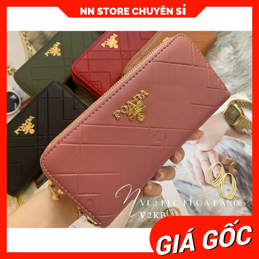 VÍ 2 KÉO LOGO SIÊU XINH V2KB - 163 ⚡FREESHIP⚡100% ẢNH THẬT⚡ NN CHUYÊN SỈ - NN STORE