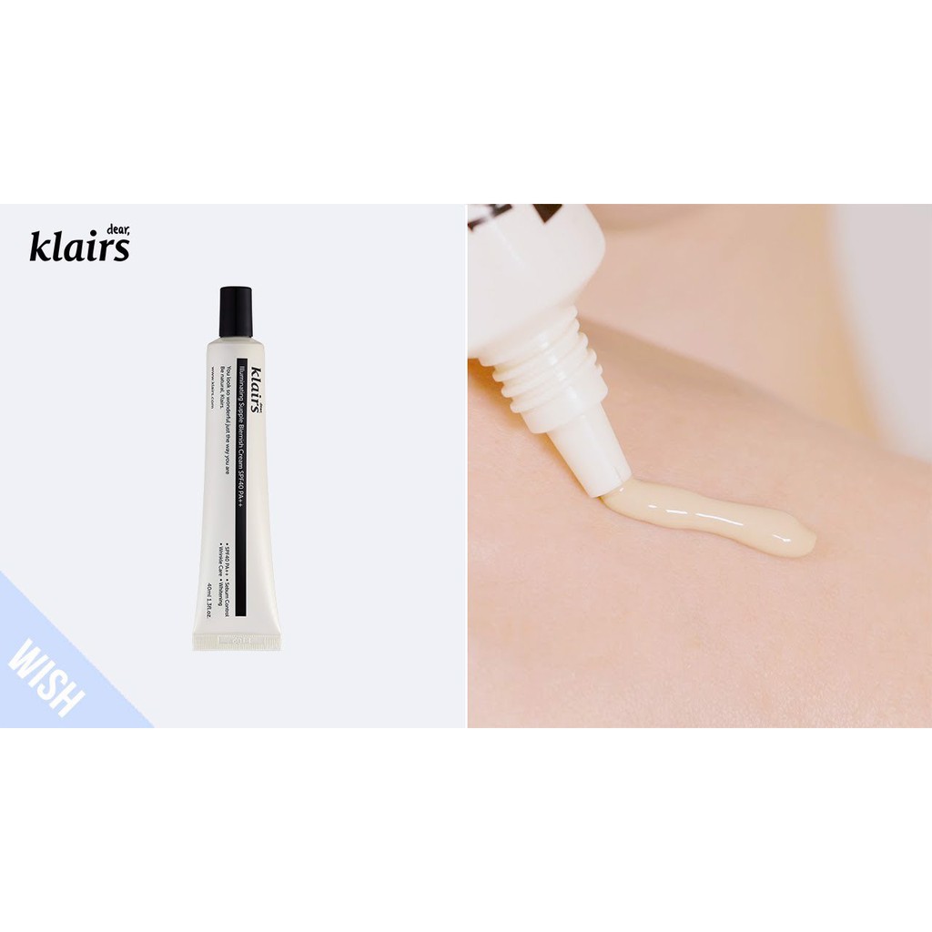 KEM NỀN TRANG ĐIỂM KLAIRS LLLUMINATING SUPPLE BLEMISH CREAM 40ML CHÍNH HÃNG - 7235