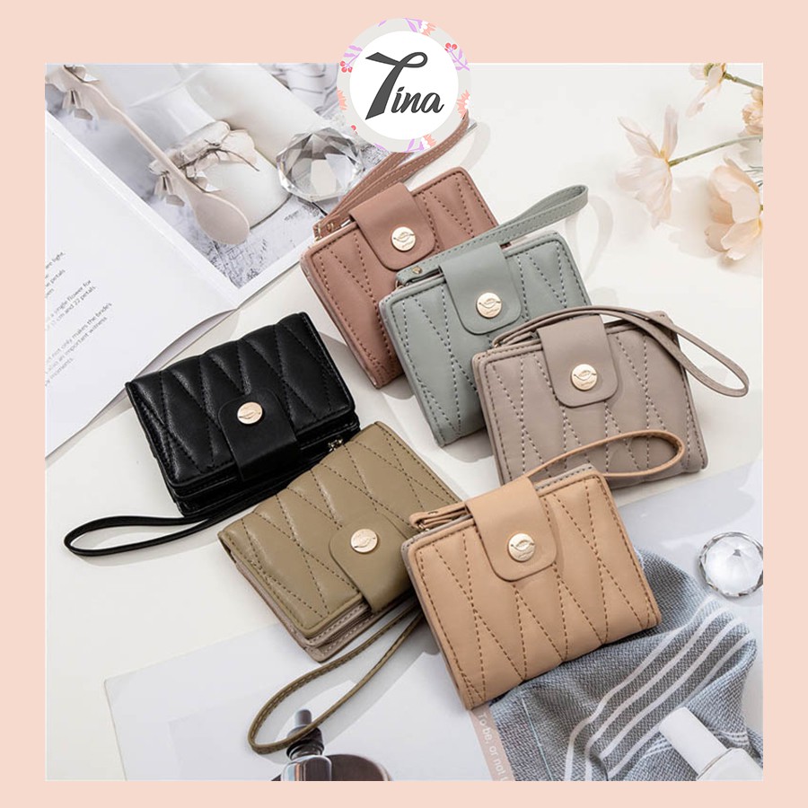 Ví cầm tay nữ size nhỏ Prettyzys/Pritti 2021 thiết kế nhỏ gọn xinh xinh (PTZ100)