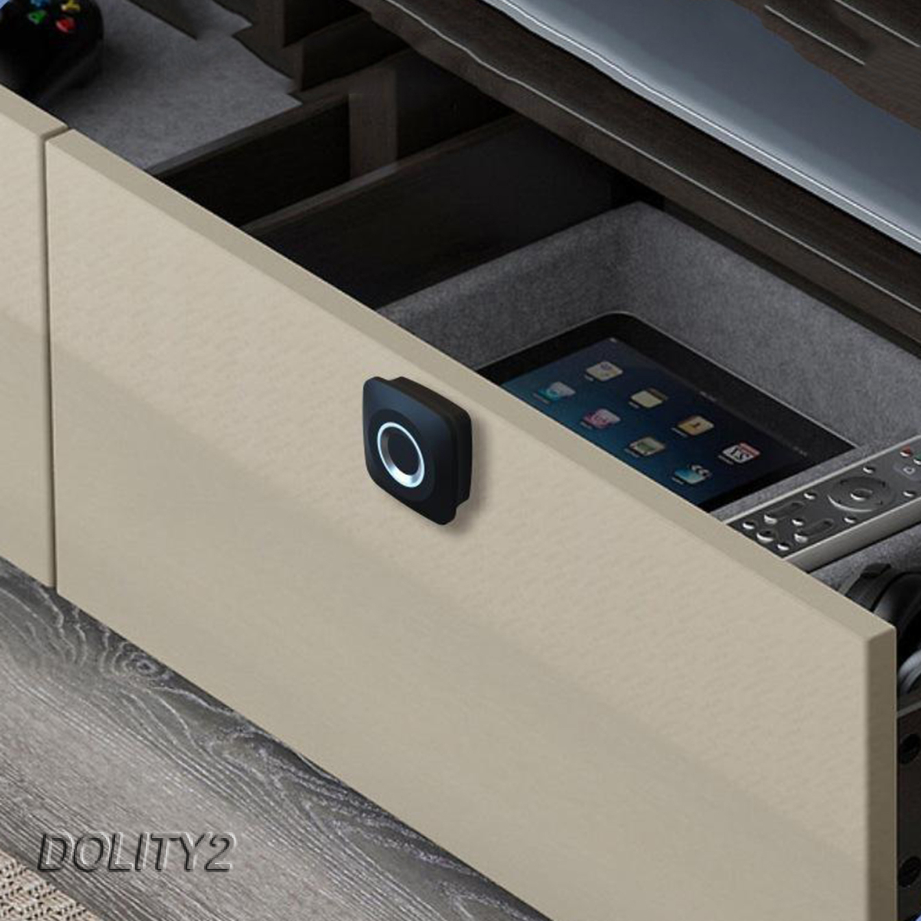 [DOLITY2]Smart Fingerprint Lock Anti-theft Cabinet Keyless Drawer Box Lock Home&Office