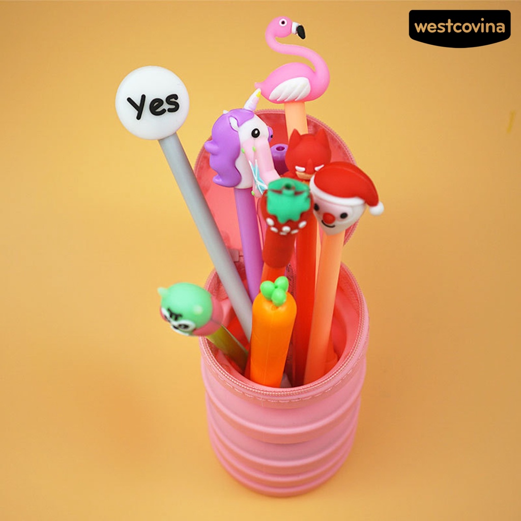 [Hot]✍Túi Đựng Bút Chì Có Dây Kéo In Hoạt Hình Dễ Thương Dùng Hàng Ngày