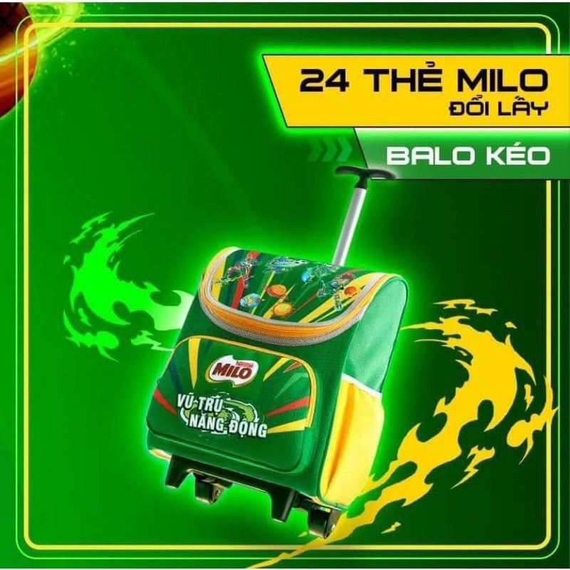 Balo kéo trẻ em, balo milo chống gù 2 trong 1 cho bé
