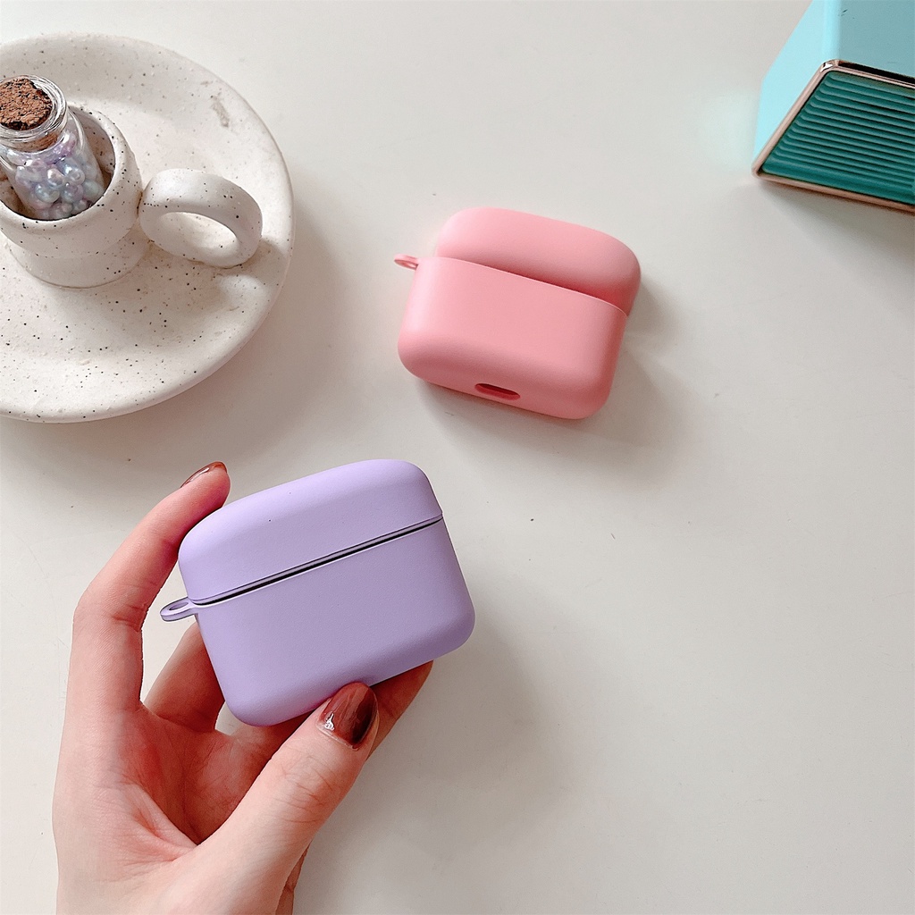 Vỏ Bảo Vệ Hộp Sạc Tai Nghe Bluetooth Không Dây Baseus Bowie M2 Màu Trơn Chống Sốc