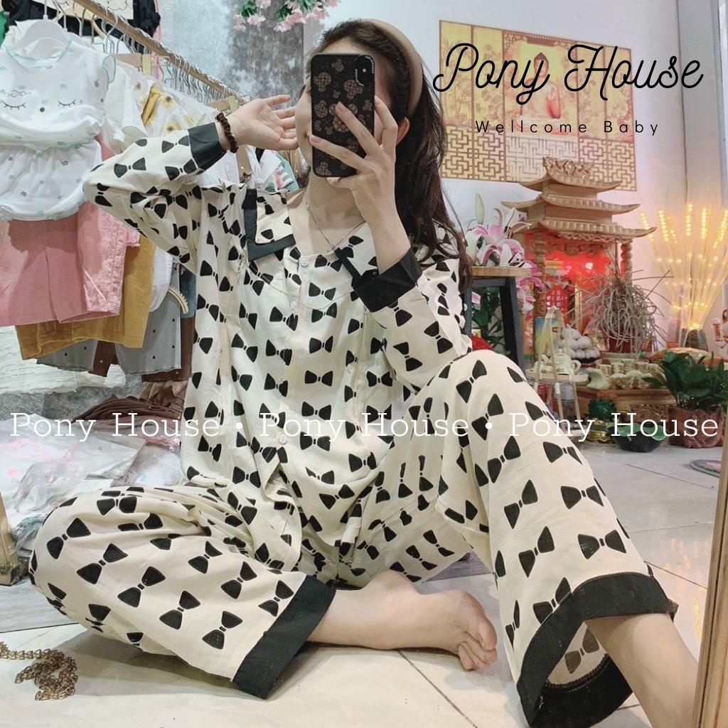 Bộ Bầu Sau Sinh Chất Đũi Hàn Siêu Mềm, Mát Thiết Kế Vén Áo Cho Con Bú Cao Cấp (Free Size 45-65kg)