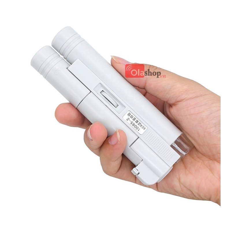 Kính lúp cầm tay có đèn độ phóng đại 100x