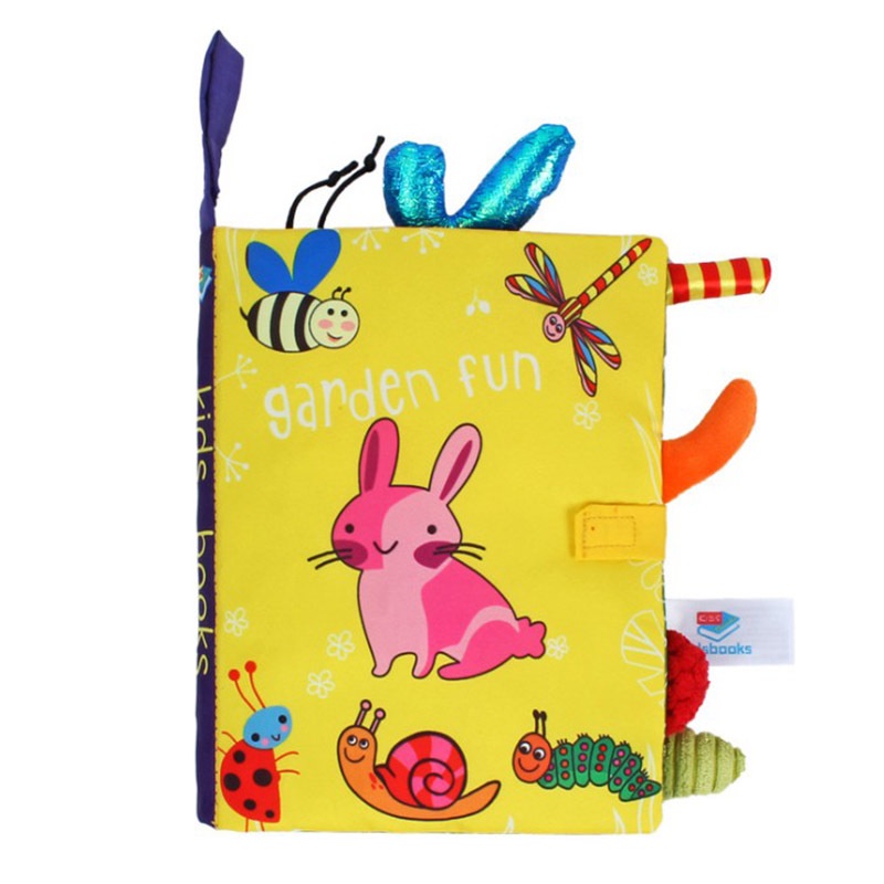 Sách vải - Sách vải trẻ em kích thích thị giác giúp trẻ vừa học vừa chơi TTD398