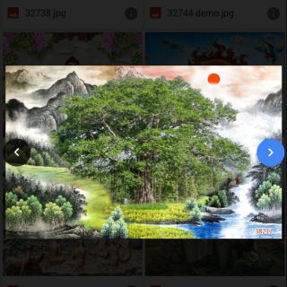 Tranh 3D cây Bồ Đề dán trang trí