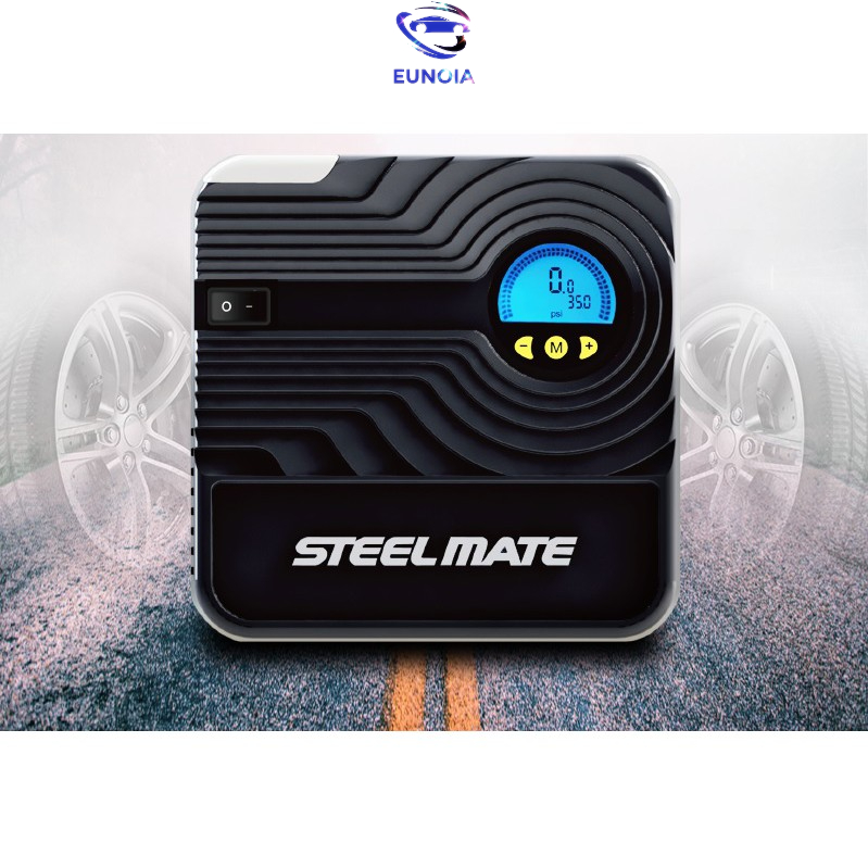 Bơm Ô Tô Mini Tự động ngắt Steelmate P05- Shop phụ kiện đồ chơi ô tô xe hơi EUNOIA