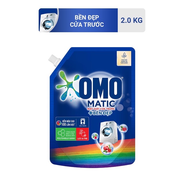 Nước giặt OMO Matic Túi 2.2/ 2.0Kg ( Mẫu Mới)