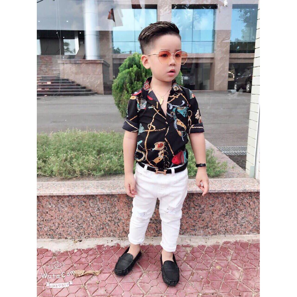 Quần kaki cao cấp cho bé 2 màu trắng và đen