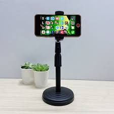 Giá đỡ điện thoại Microphone Stands, kẹp chống lưng 360 ,đế chân tròn để bàn tiện lợi đa năng_shop gia dụng giá rẻ bảo m