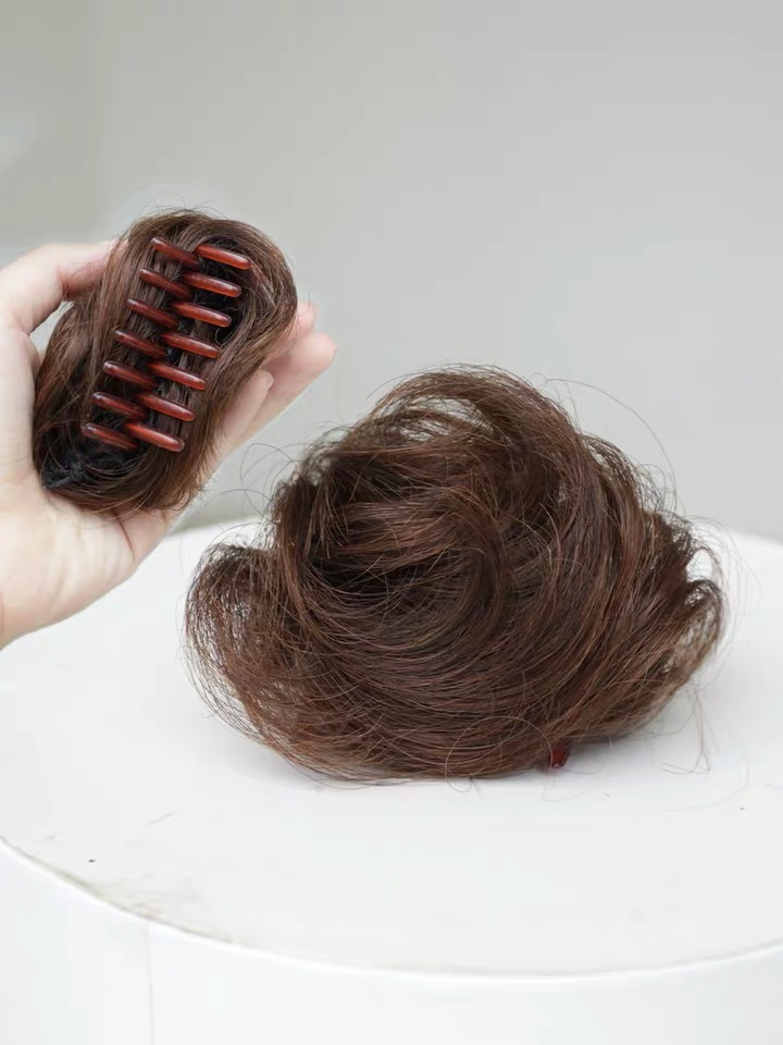 Búi Tóc Giả Tròn Gấp Mini.