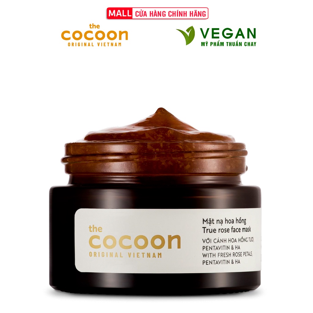 Mặt nạ hoa hồng cocoon 30ml (true rose face mask)