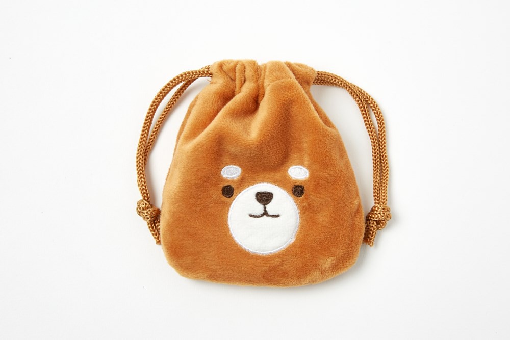 Túi Dây Rút Mini Artbox Hàn Quốc Đựng Đồ Dùng Cá Nhân Họa Tiết Shiba Inu Màu Nâu