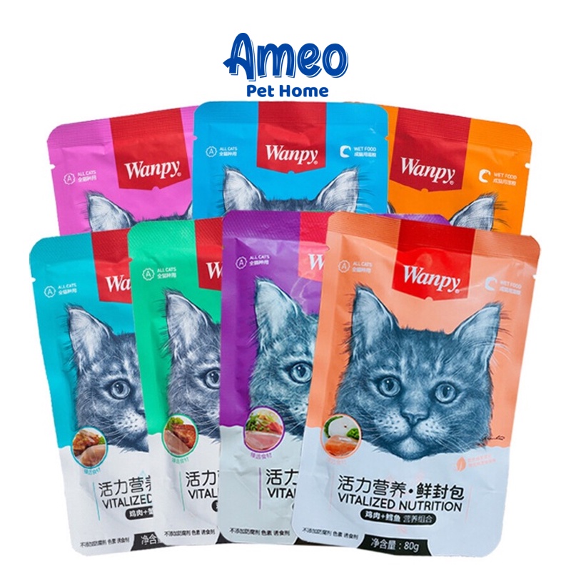 Pate mèo Wanpy, thức ăn ướt cho mèo rất là ngon - Ameo Pet Home 😽