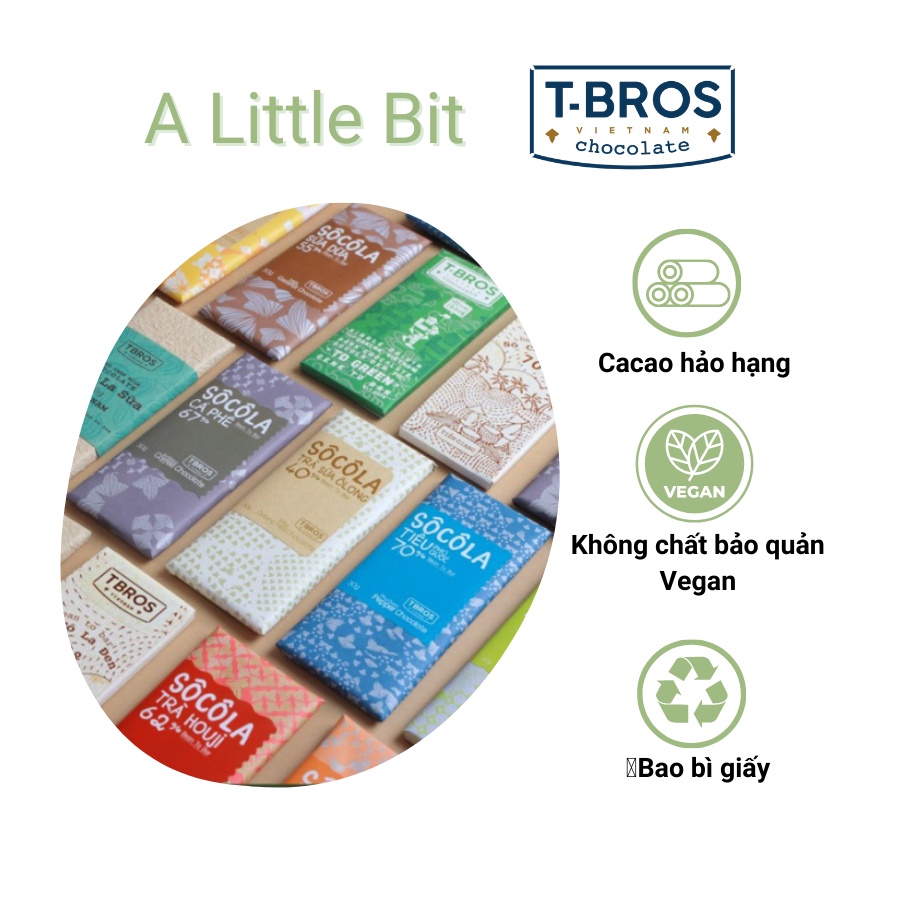 Socola Thanh Cao Cấp Nhiều Vị TBROS CHOCOLATE