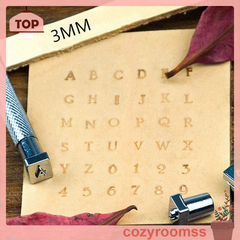 Cozyroomss 36pcs Steel Punch Alphabet Letter Number Set Metal Leather Tool