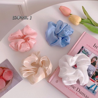 Dây cột tóc Scrunchies vải lụa dễ thương