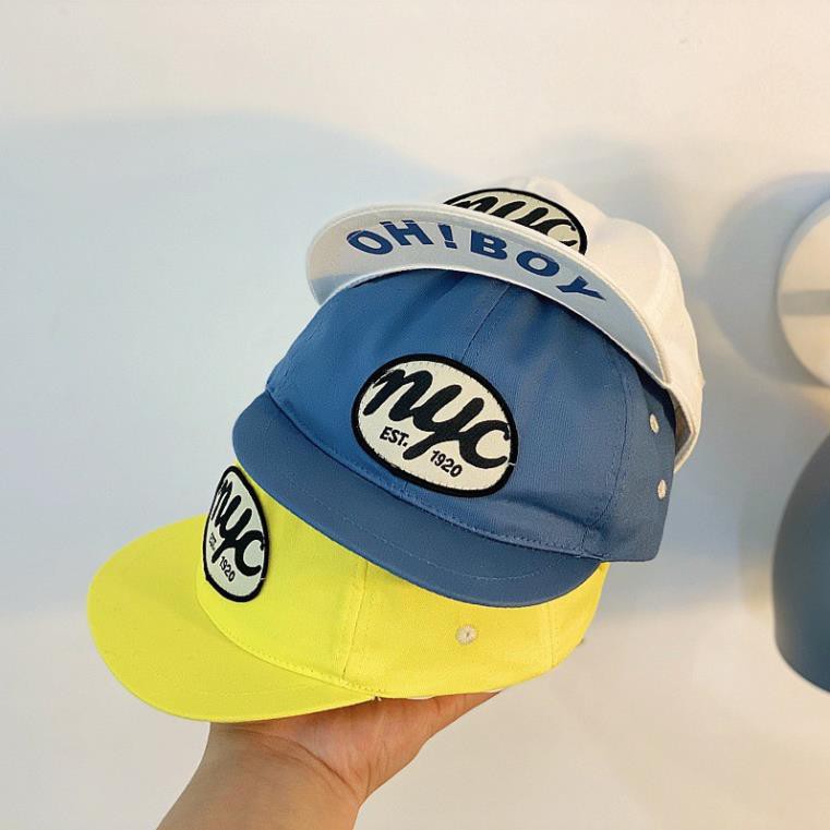 Nón Hiphop/Nón Bé Trai Logo Cực Ngầu Cho Bé Trai từ 6-24m 🍭 Chất 🍭