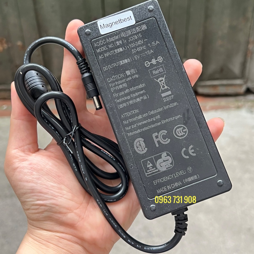 Adapter nguồn 5v 15a loại tốt