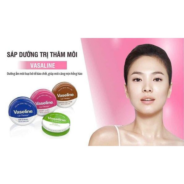 SON DƯỠNG MÔI VASELINE HỘP THIẾC