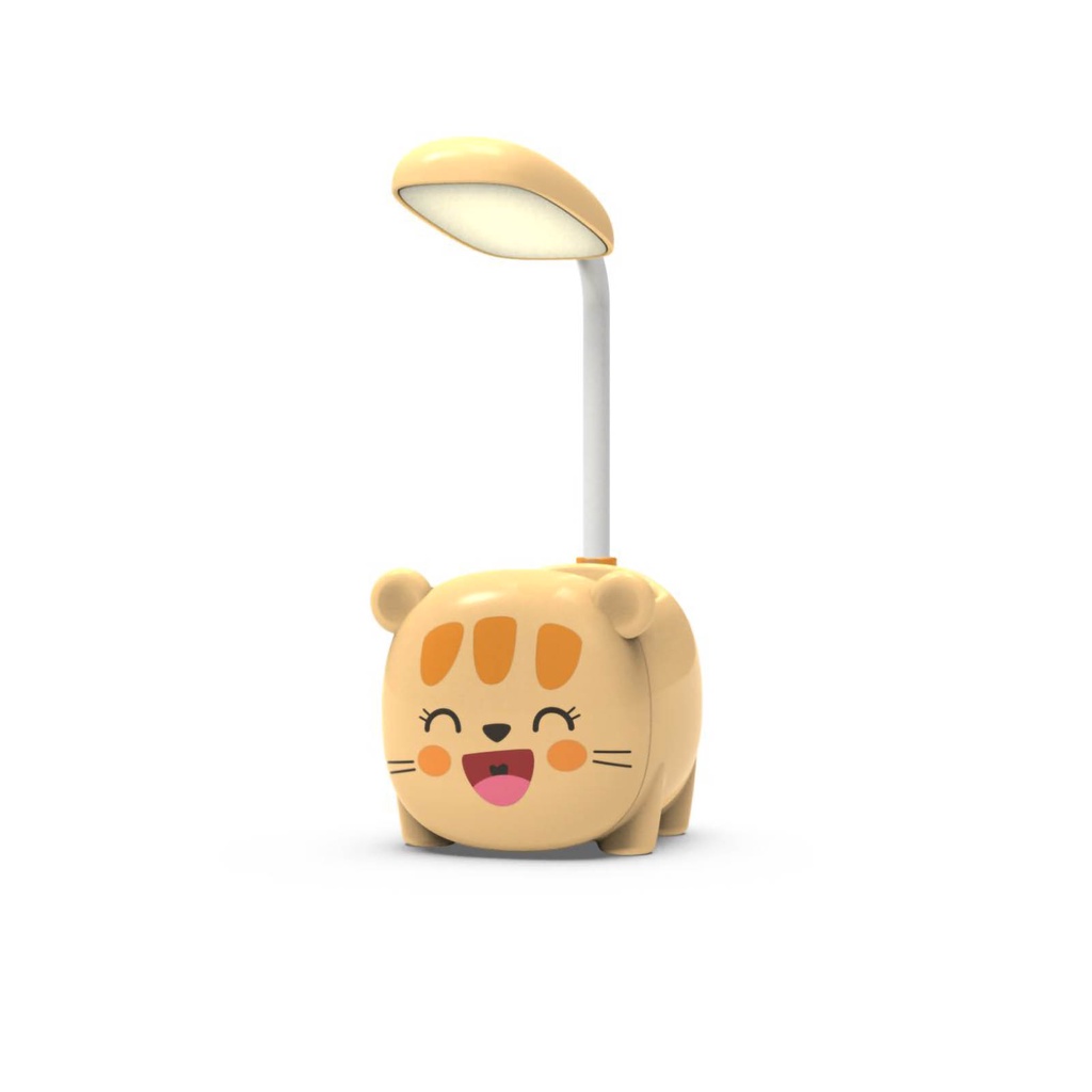 🌷Hàng Sẵn Đèn học để bàn chống cận hoạt hình dễ thương Sạc USB ống gập