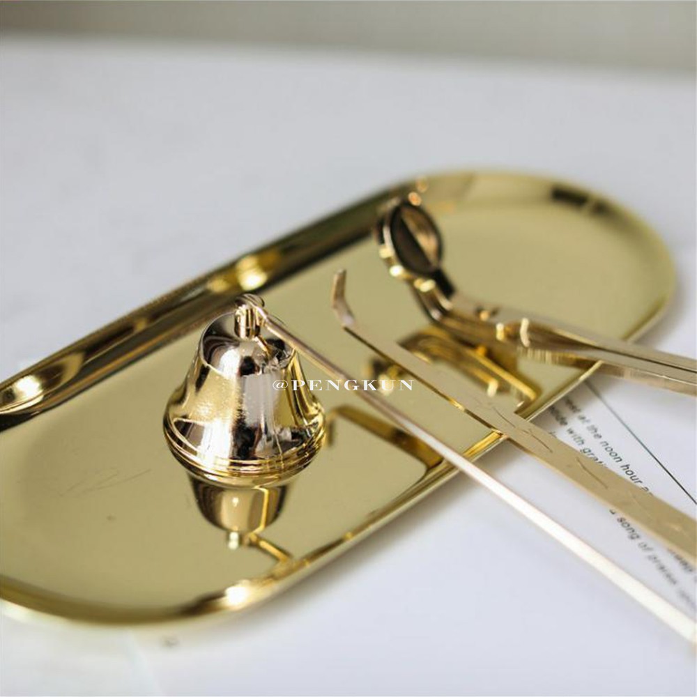 Đĩa Inox Hình oval Màu Vàng / Bạc Phong Cách Bắc Âu Đơn Giản