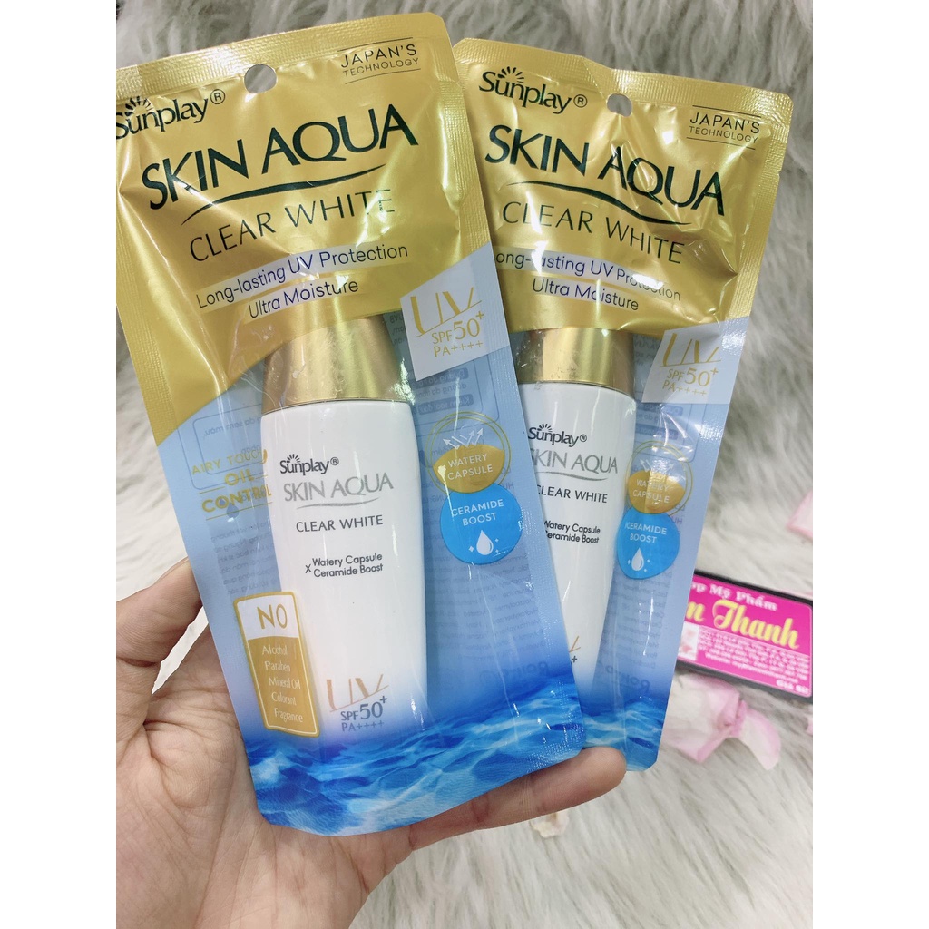 Sữa Chống Nắng Dưỡng Trắng Sunplay Skin Aqua Clear White SPF50 loại 55g