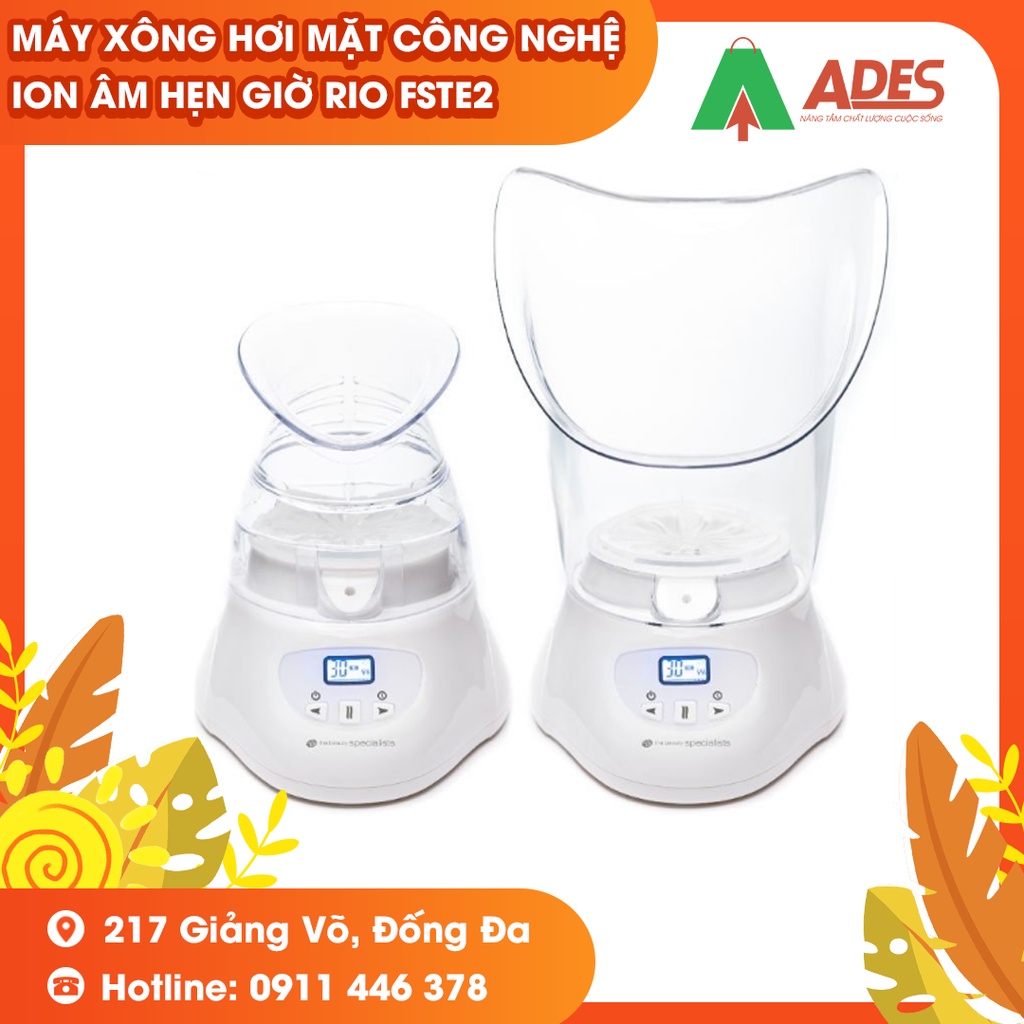 Máy xông hơi mặt công nghệ ion âm kèm chức năng hẹn giờ Rio FSTE2 - Chính hãng - 1 đổi 1 trong 12 tháng - NEW HOT 2022