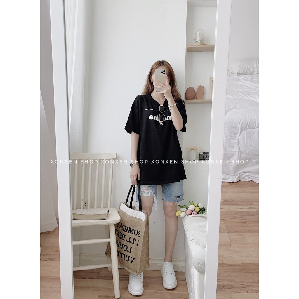 ÁO THUN NỮ XONXEN SHOP phom rộng chất cotton thoáng mát free size, mã 14