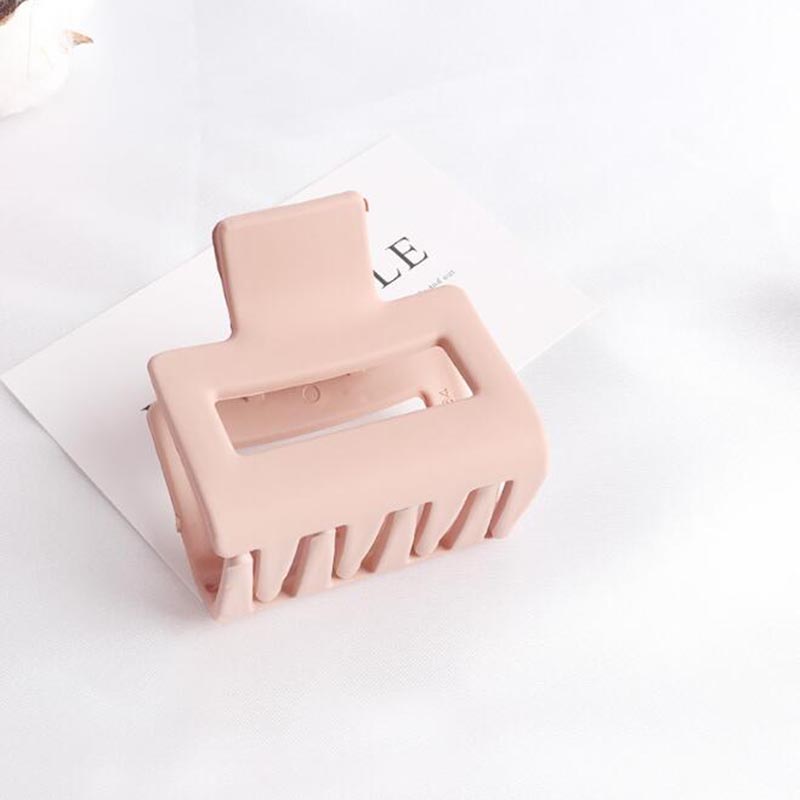 Kẹp Tóc Càng Cua Màu Trơn Kiểu Dáng Hình Học Thời Trang Cho Nữ