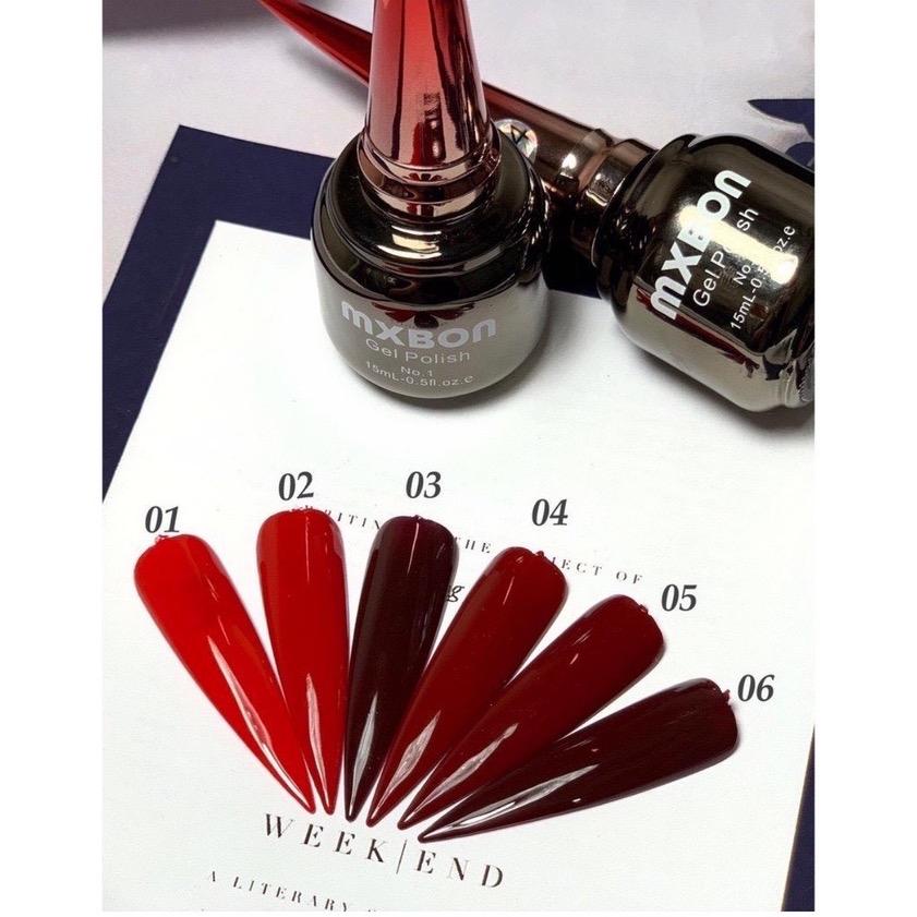 Set sơn đỏ Mxbon hàng chuẩn đặc mướt