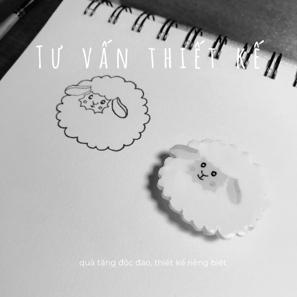 [CUSTOMIZE] Quà tặng thủ công cao cấp thiết kế theo yêu cầu từ đất sét polymer clay - Pin cài áo, ba lô, mũ