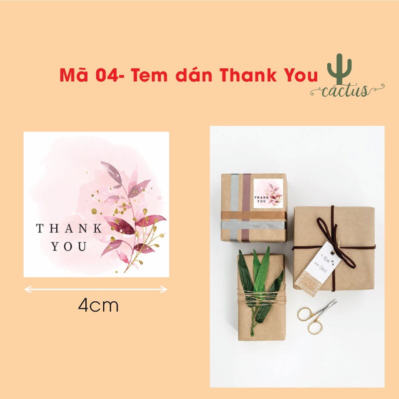 Combo 125 tem thank you cảm ơn mới nhất
