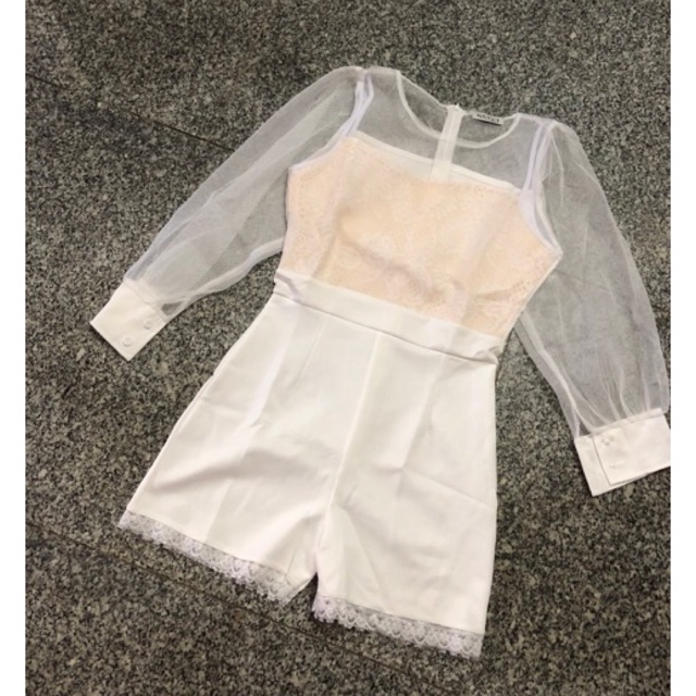 Jump ngắn tay dài  phối lưới