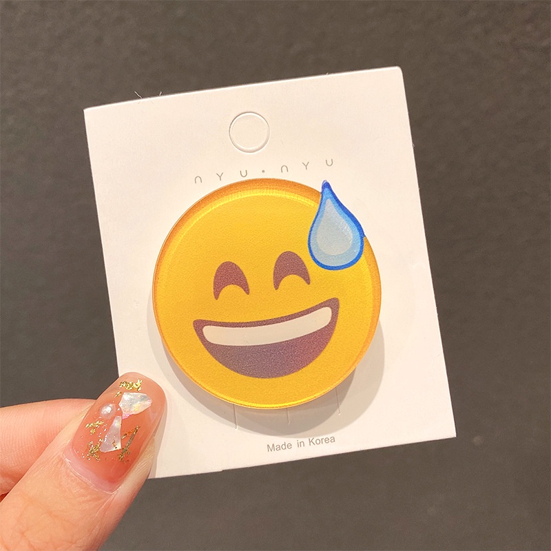Kẹp tóc hình giọt nước biểu tượng cảm xúc vui nhộn sáng tạo