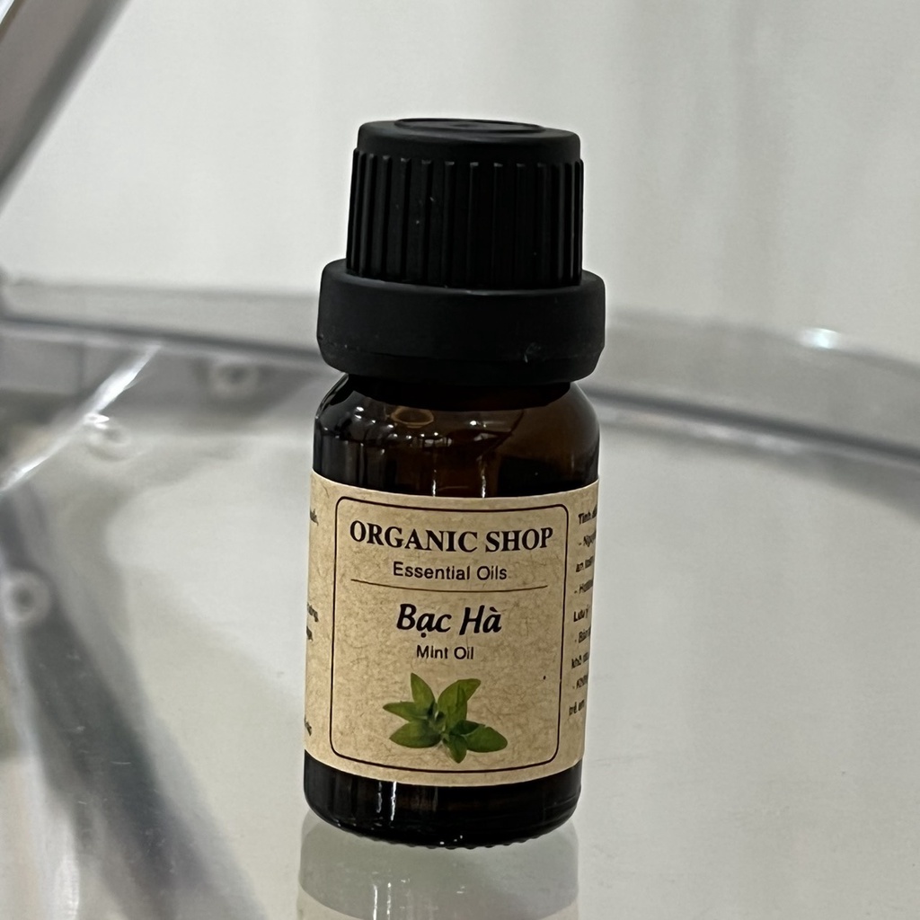 Tinh Dầu Bạc Hà Thiên Nhiên ORGANIC SHOP| An Toàn Cho Người Sử Dụng | Có Đầy Đủ Chứng Nhận Kiểm Nghiệm