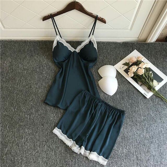 🍒🍓🍑🌷 SET BỘ NGỦ 2 DÂY PHI LỤA SEXY THỜI TRANG HÀN QUỐC CAO CẤP DÀNH CHO NGÀY NẮNG NÓNG | BigBuy360 - bigbuy360.vn