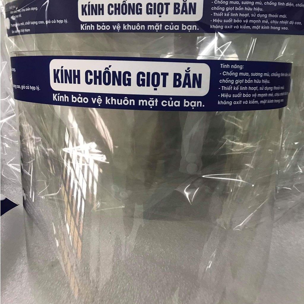 Tấm chắn chống giọt bắn không cần nón, tấm kính che bụi không cần mũ tai bèo