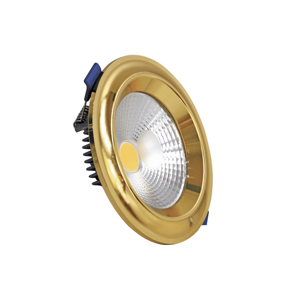 Âm trần, downlight mặt cong nano gold 7w TLC lighting - Bảo hành chính hãng SĐT 0937.8321.421