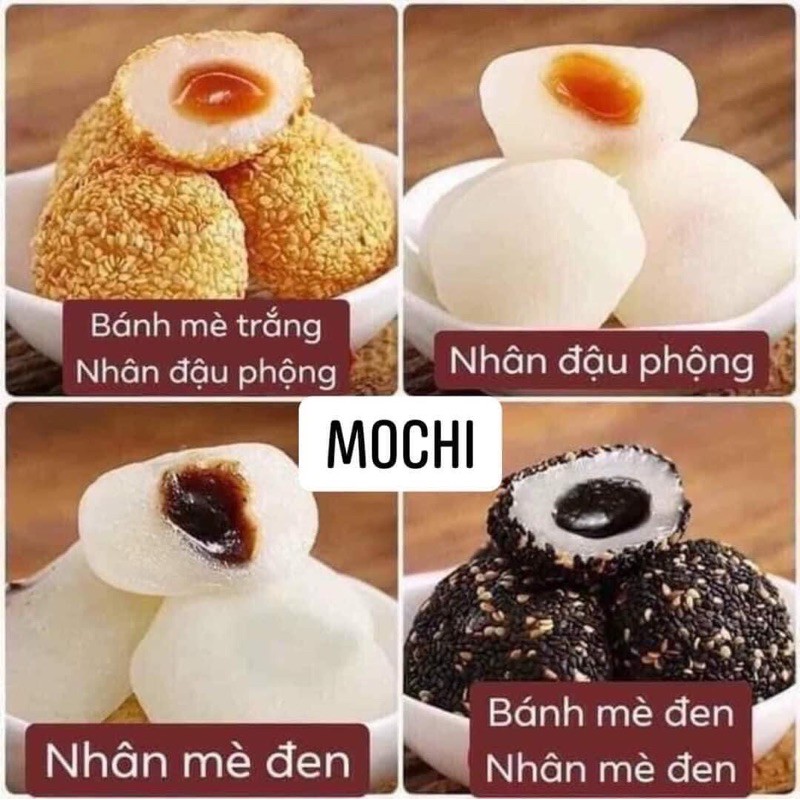 Bánh mochi Đài Loan tròn 4 vị siêu hot