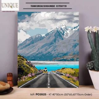 Tranh số hóa mã PC0925 Đi Tìm Hạnh Phúc size 40x50 đã căng khung và đầy đủ phụ kiện