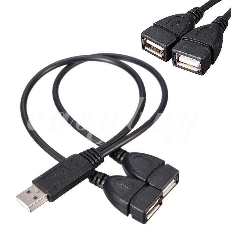 Cáp chuyển đổi dữ liệu đầu USB đực sang 2 đầu cái