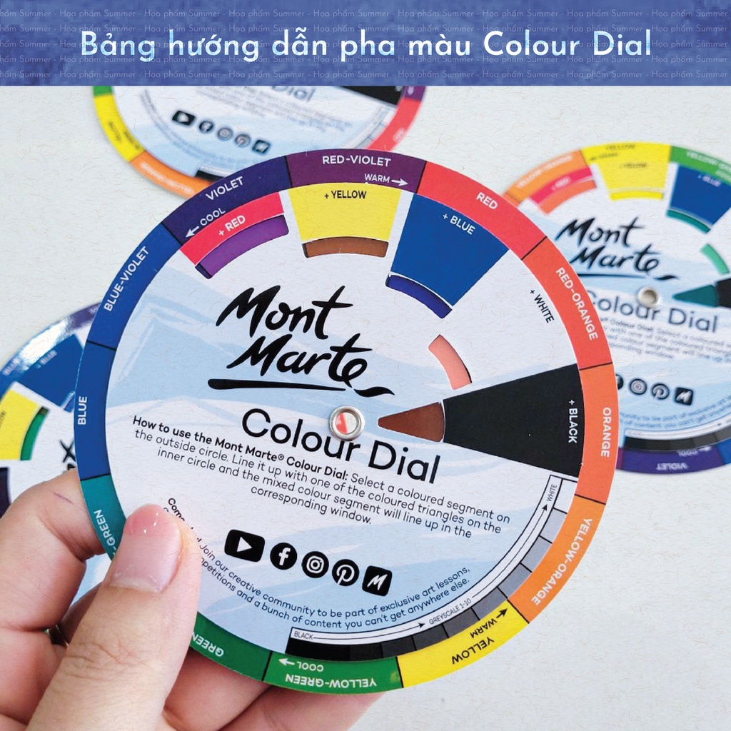 Bảng hướng dẫn pha màu MONT MARTE Mini