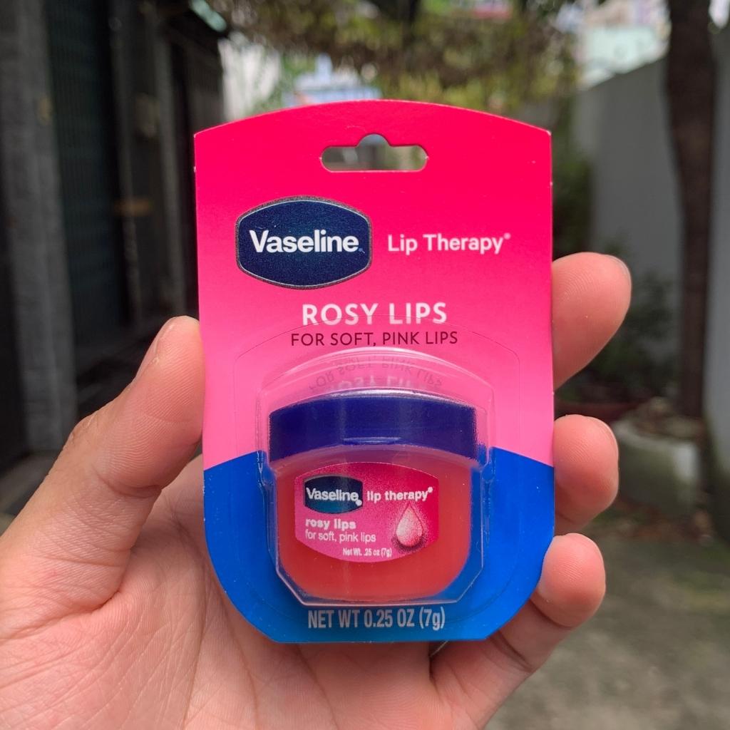 Sáp dưỡng môi mềm mịn Vaseline rosy lips 7g